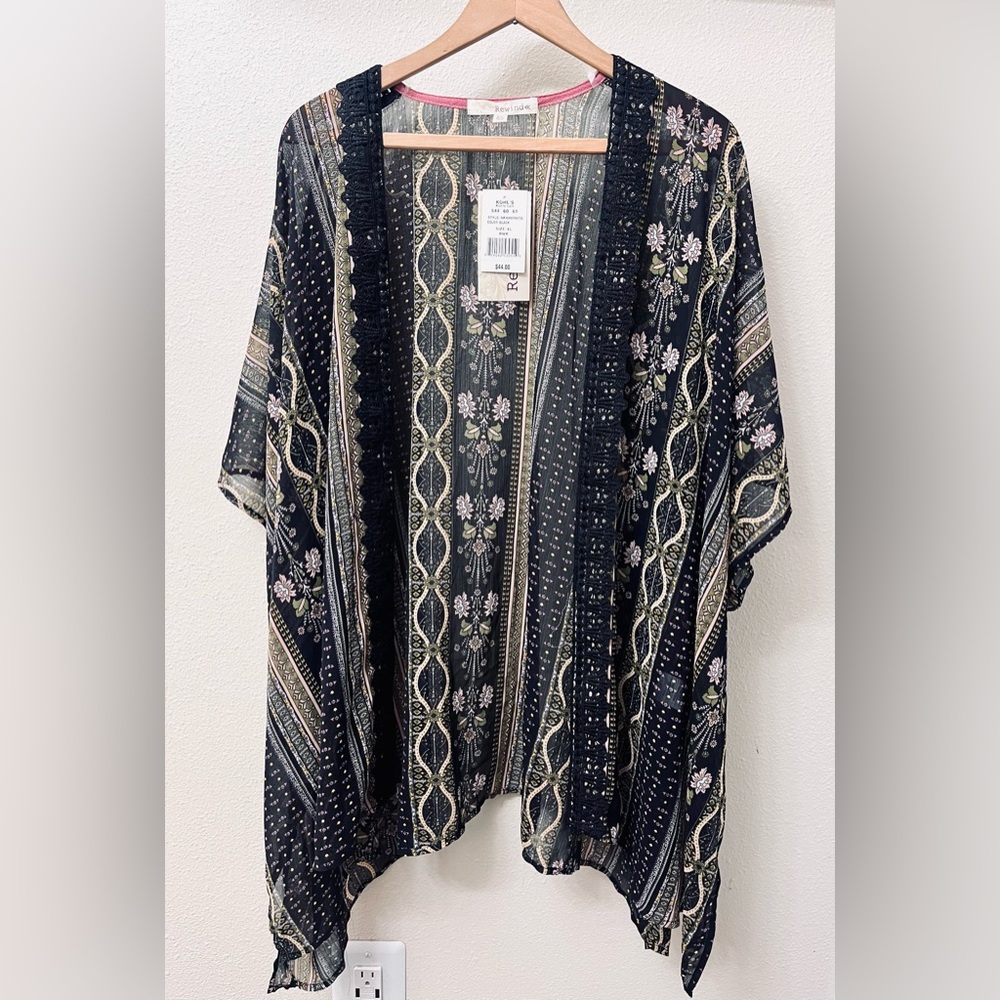 Rewind Women's Floral Sheer Cover Up
